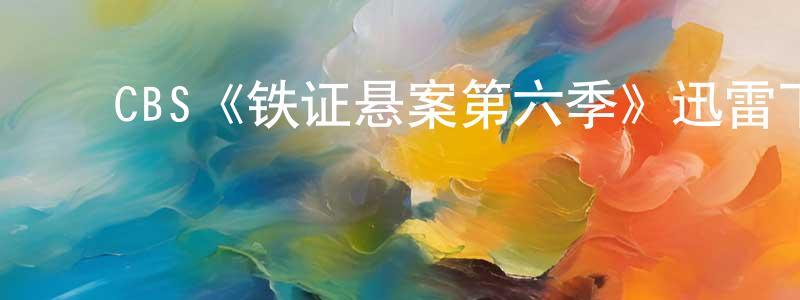 陈玉珑发布CBS《铁证悬案第六季》迅雷下载/在线观看/百度云-犯罪/历史载-美剧天堂